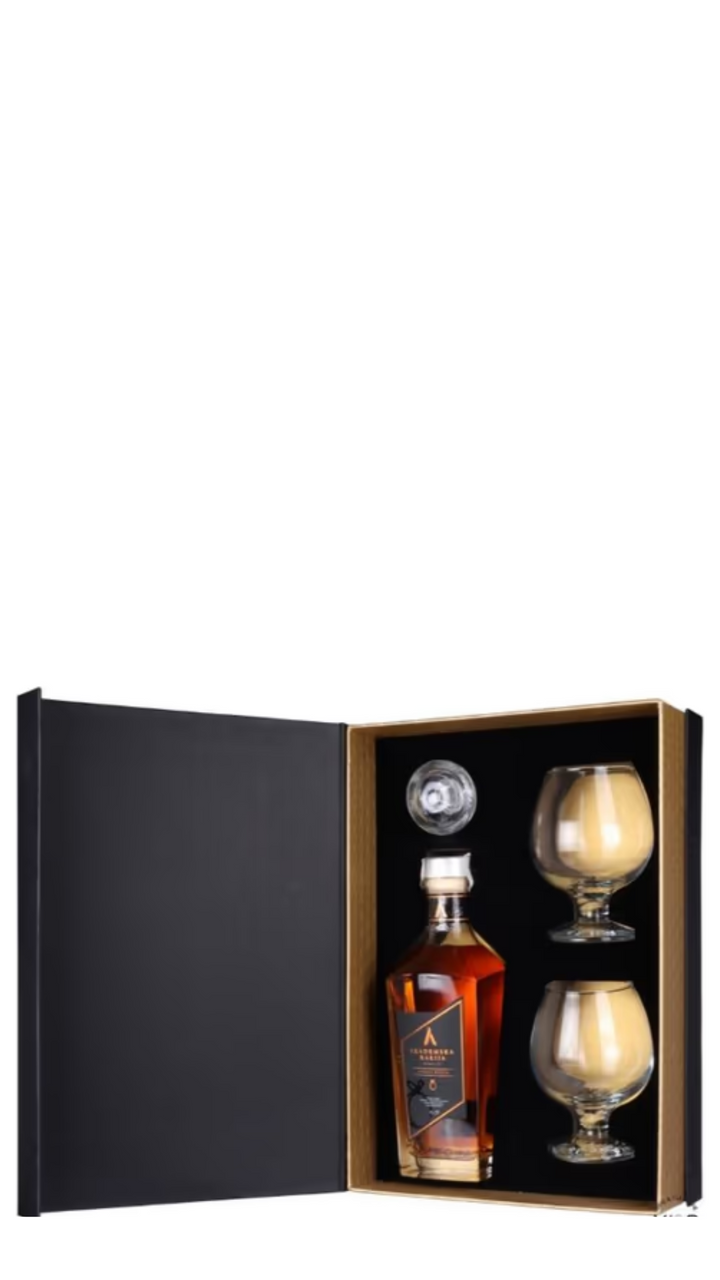 Akademska Plum Gold Gift Set + 2 Glasses