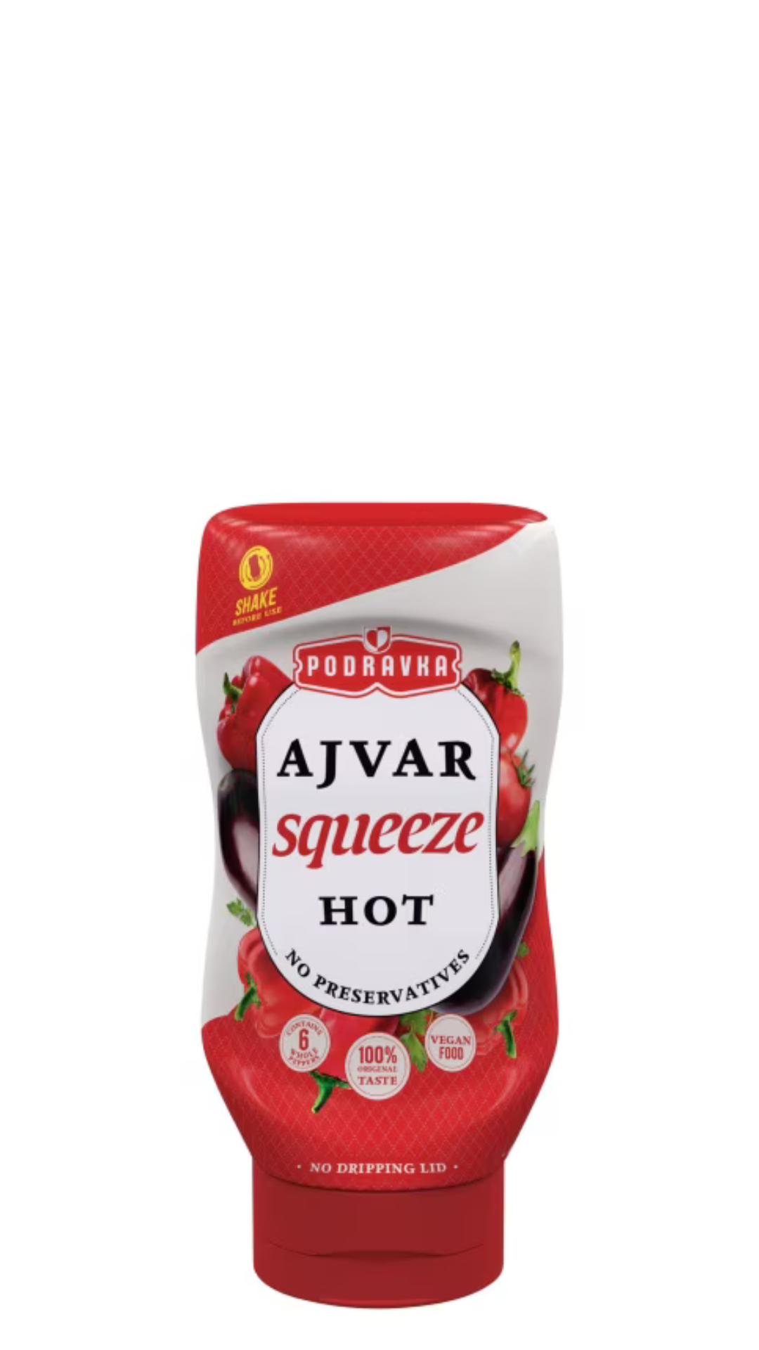 Podravka Ajvar Squeeze HOT 310g