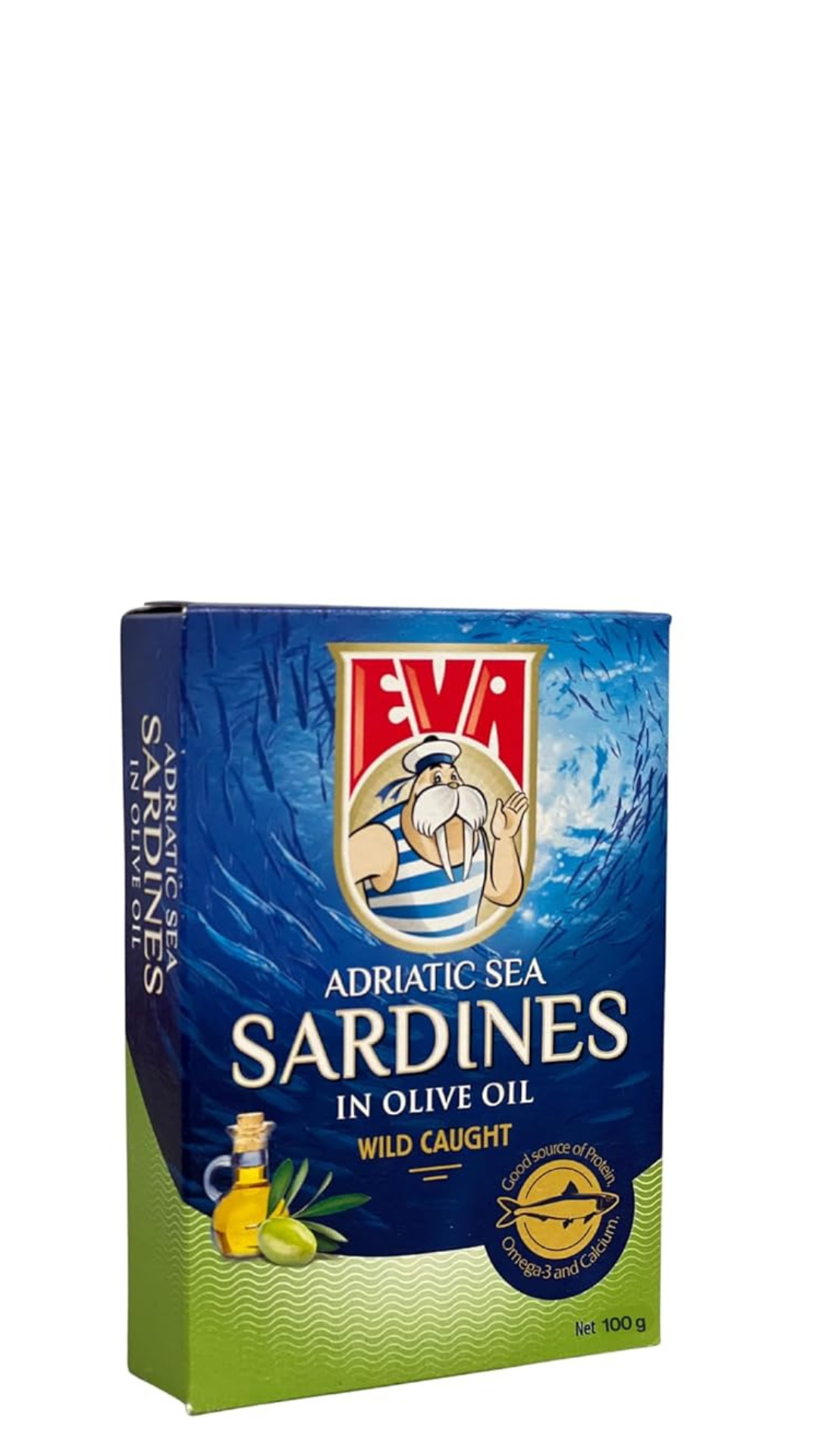 Eva Adriatic Sea Wild Caught Sardines in Olive Oil 100g