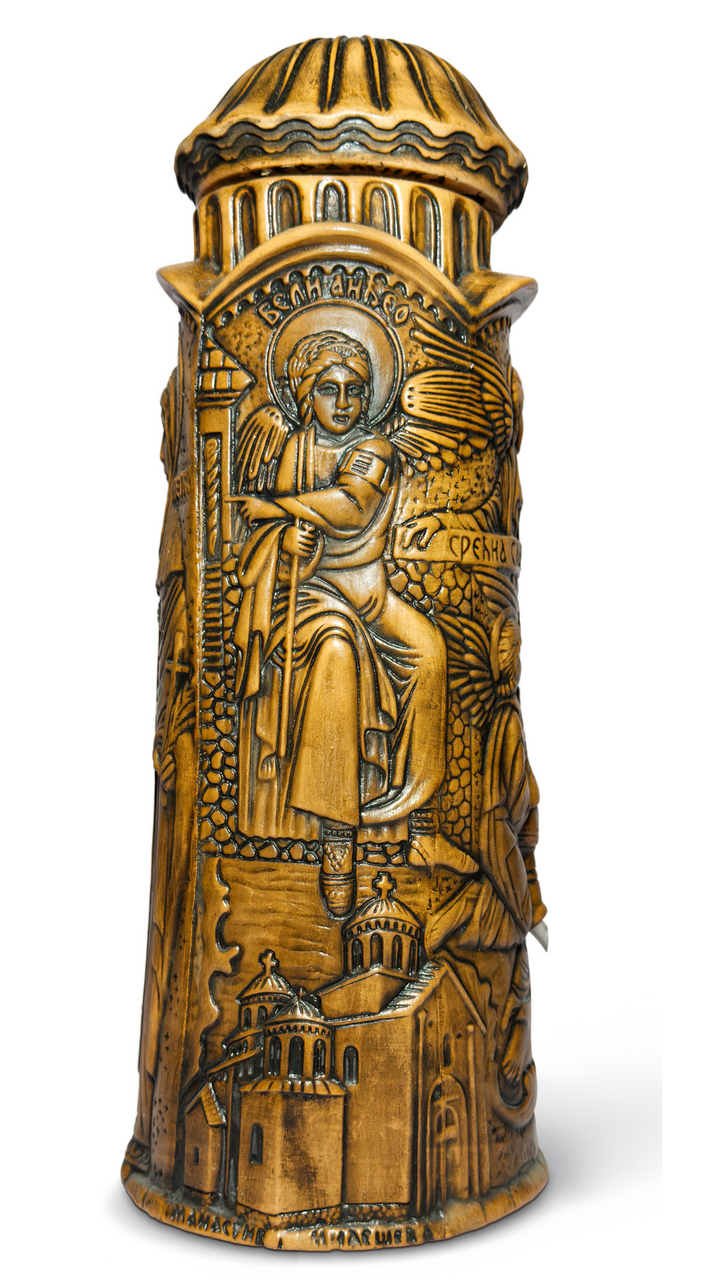Sv. Petka Handmade Clay Rakija Dispenser