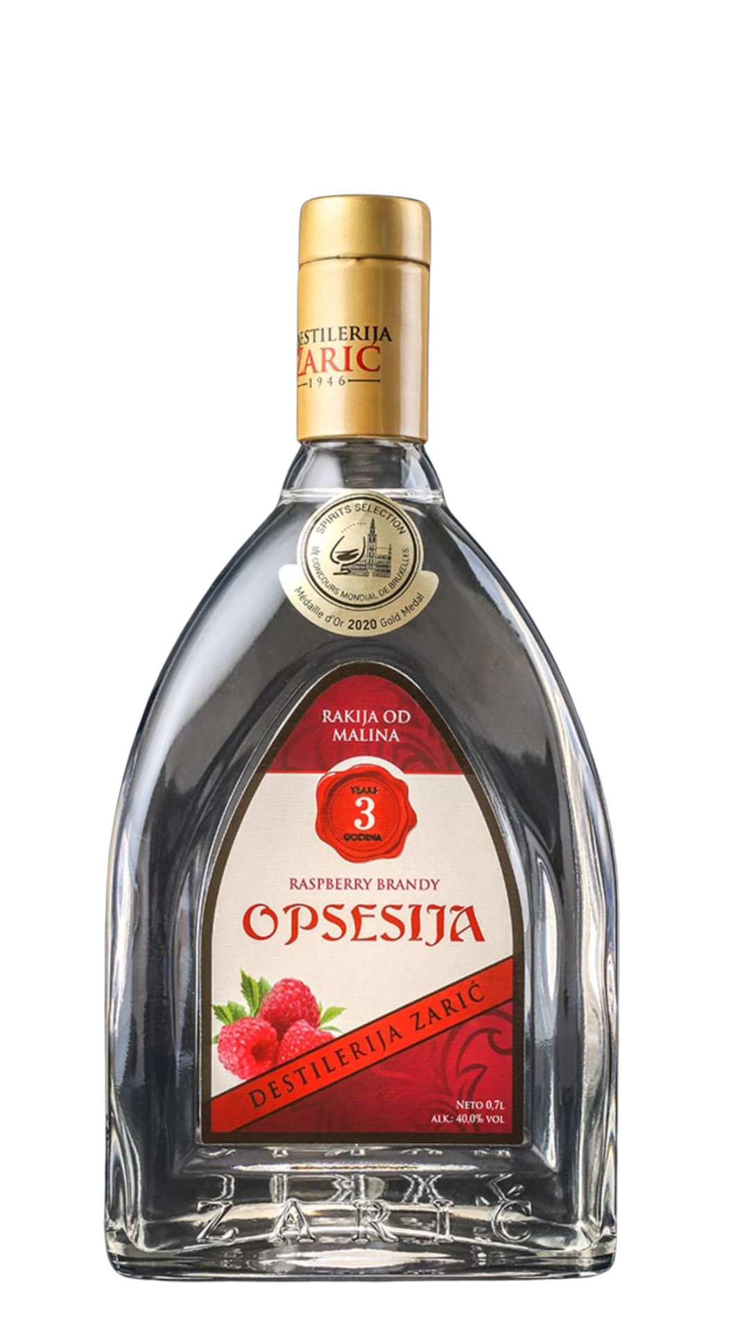 Zaric "Opsesija" Raspberry Brandy 700ml