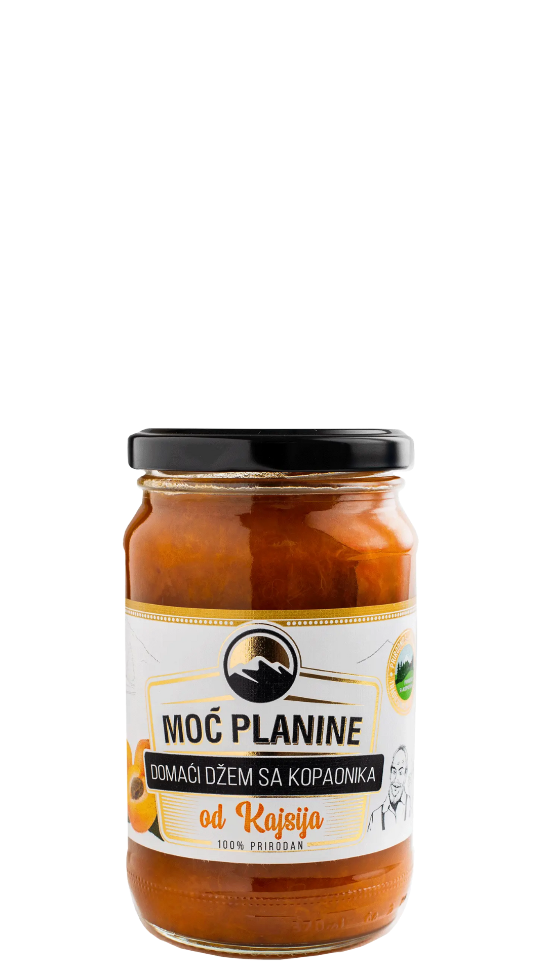 Moć Planine Natural Apricot Jam 420g