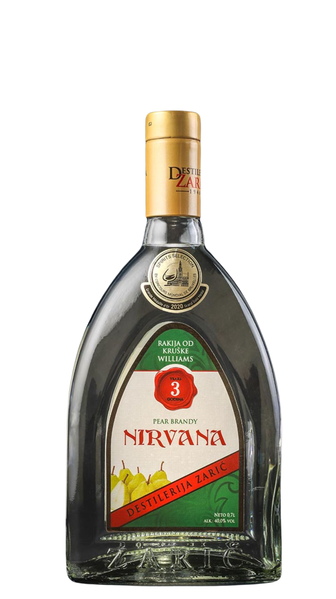 Zaric "Nirvana" Williams Pear Brandy