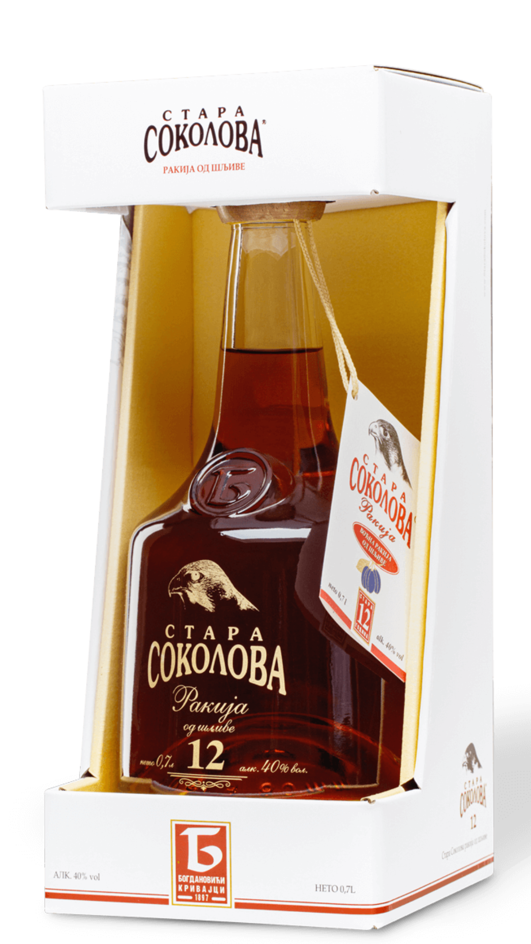 Stara Sokolova Plum Brandy 12 LUX