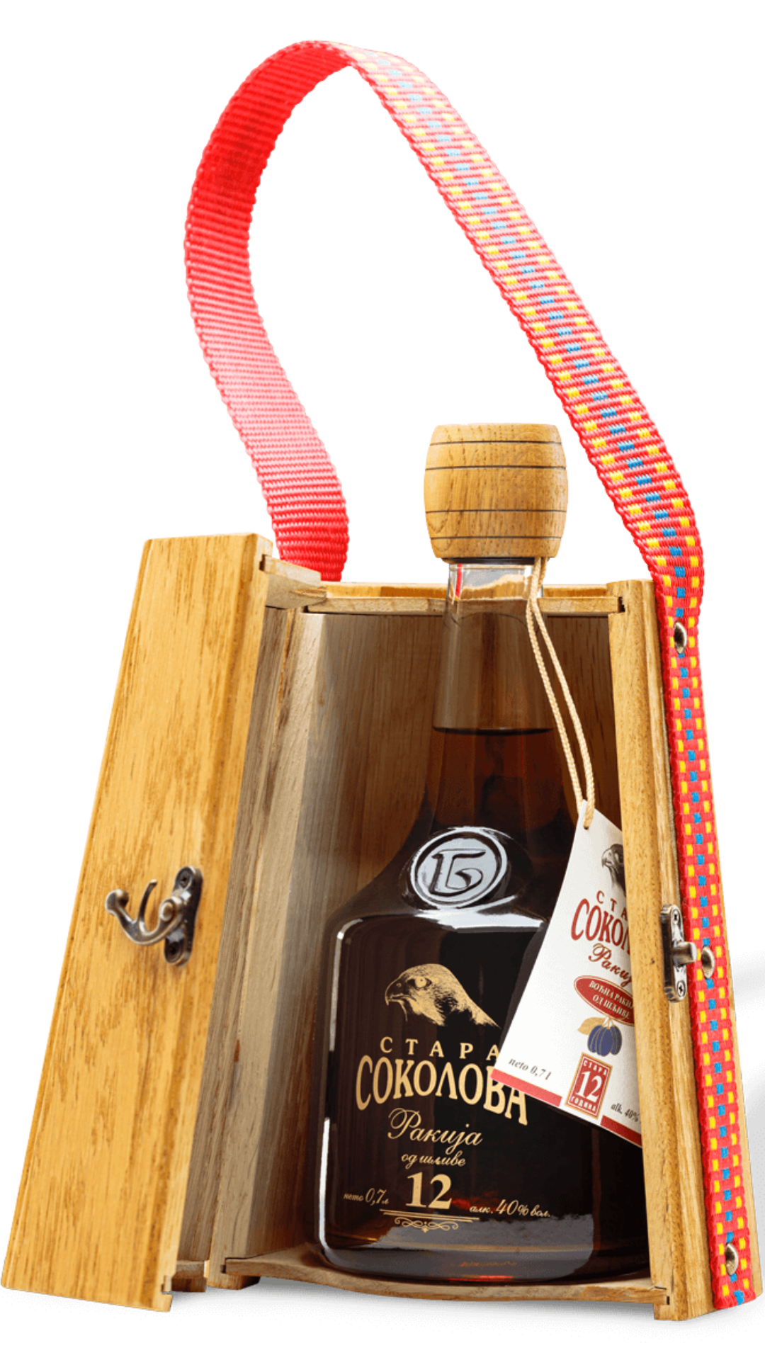 Stara Sokolova Plum Brandy 12 Year Old Wood Case 700ml