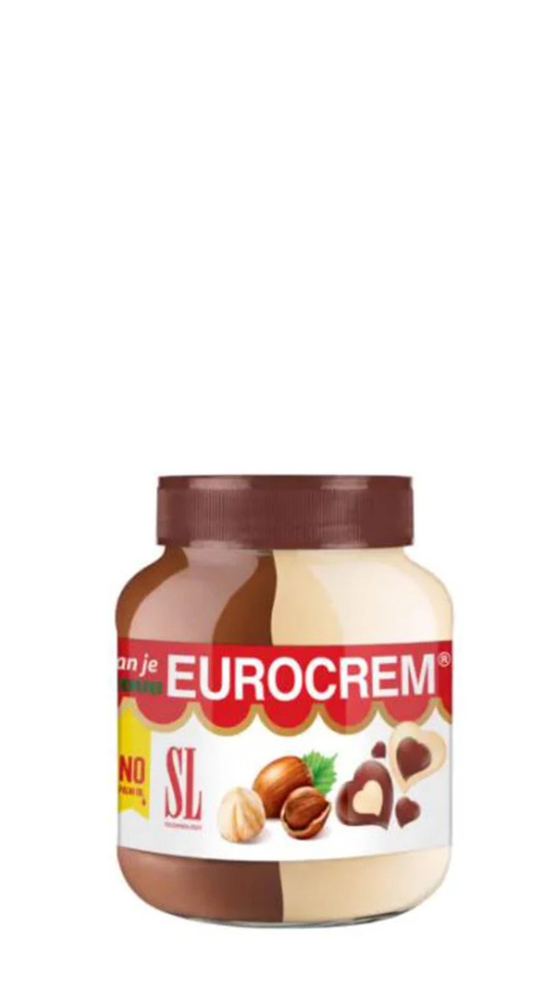 Eurocrem Hazelnut Milk & Cocoa Spread 800g