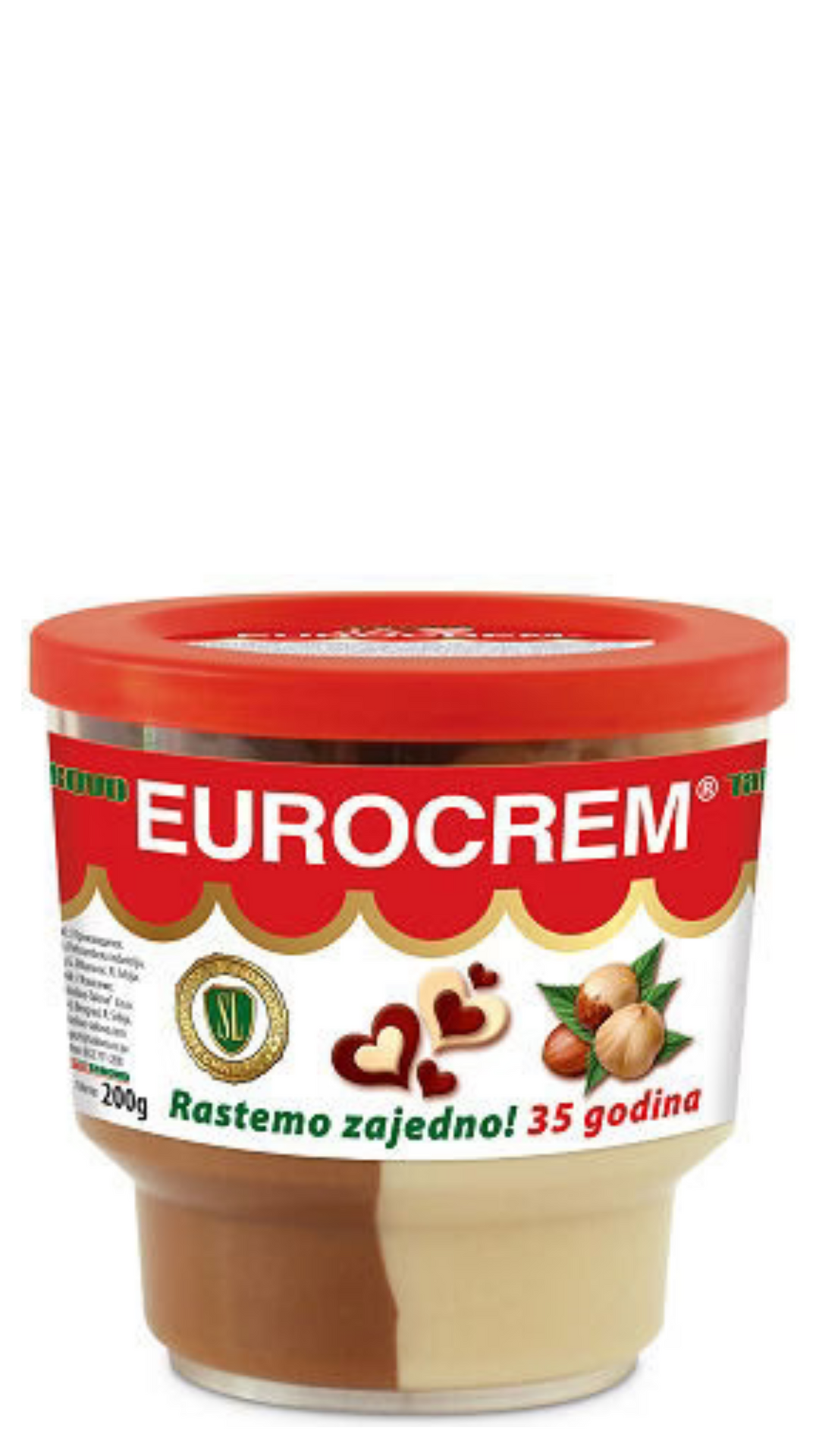 Eurocrem Hazelnut Milk and Cocoa Spread 200g