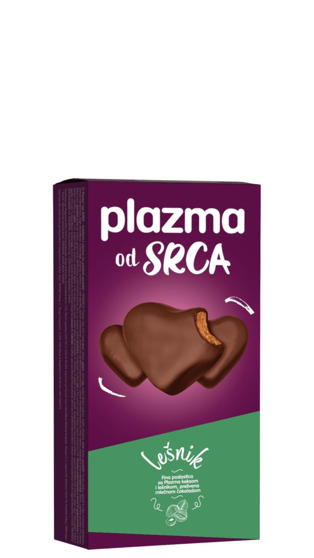 Plazma Hazelnut Hearts 100g