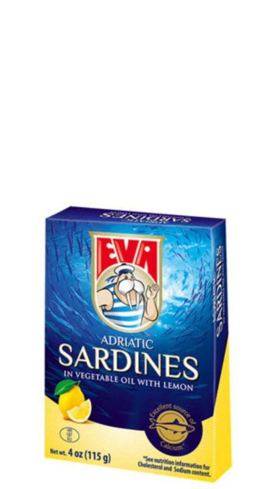 Eva Adriatic Sea Wild Caught Sardines in Oil with Lemon