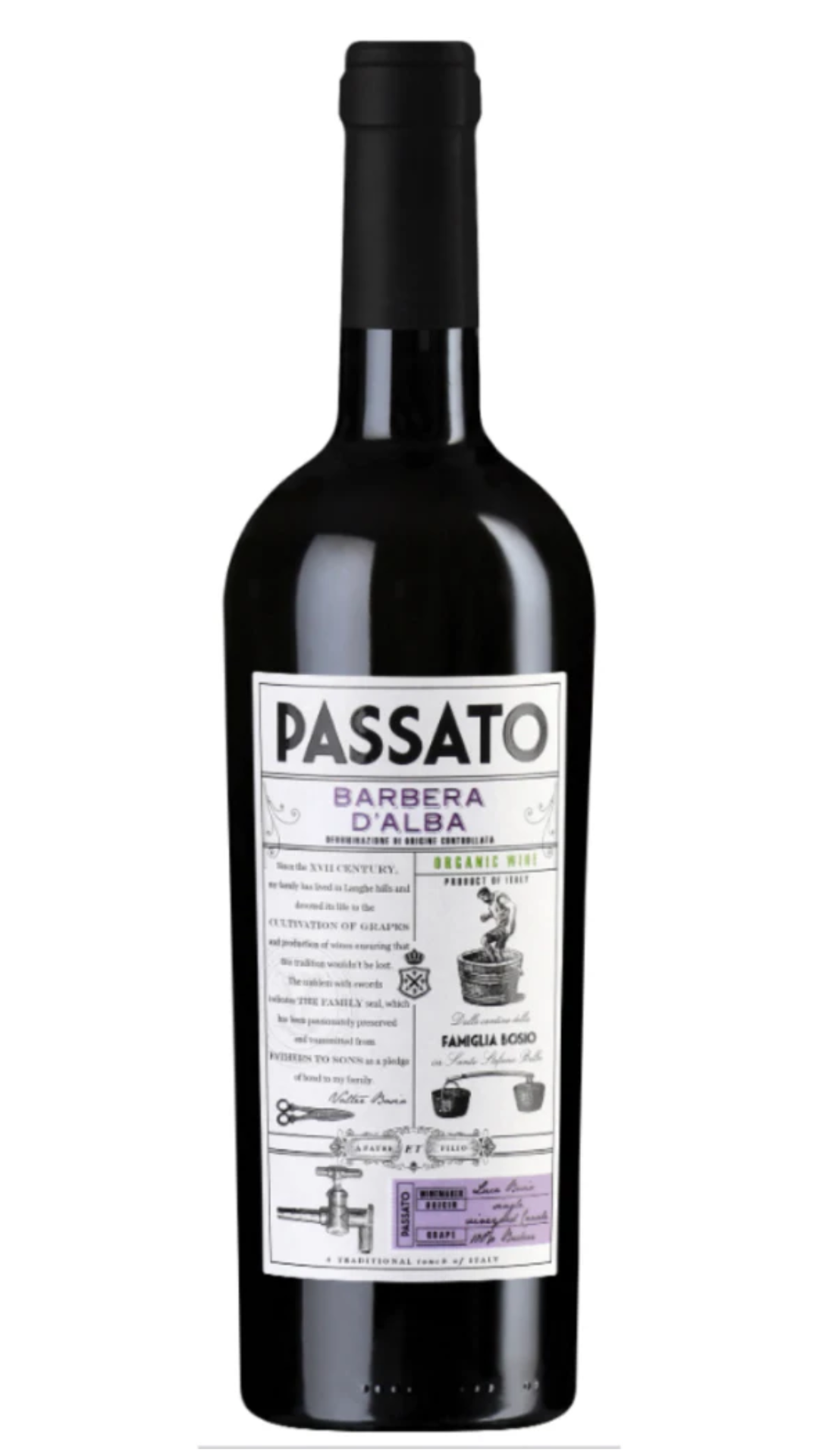 Bosio Passato Barbera d'Alba 750ml
