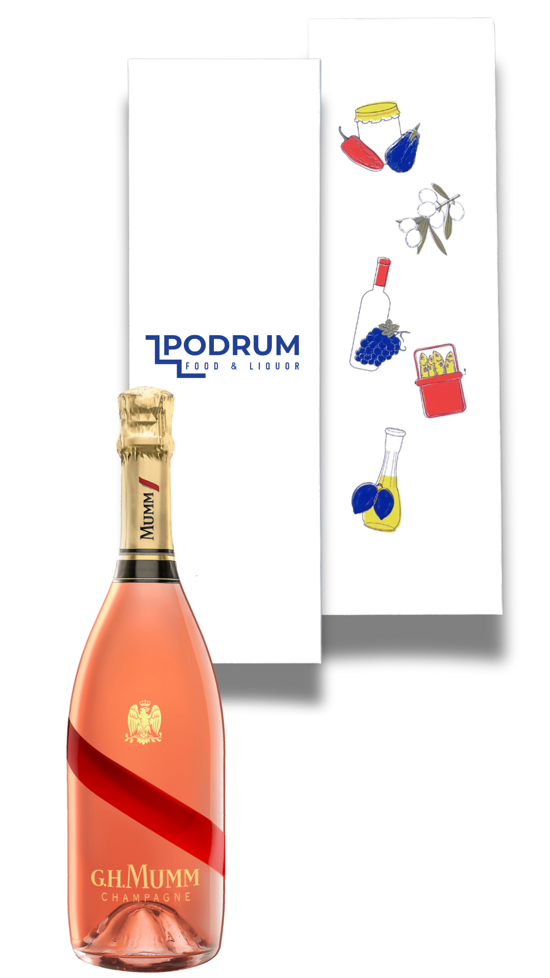 Mumm Grand Cordon Rose NV Champagne Hamper, available for online sale in Australia