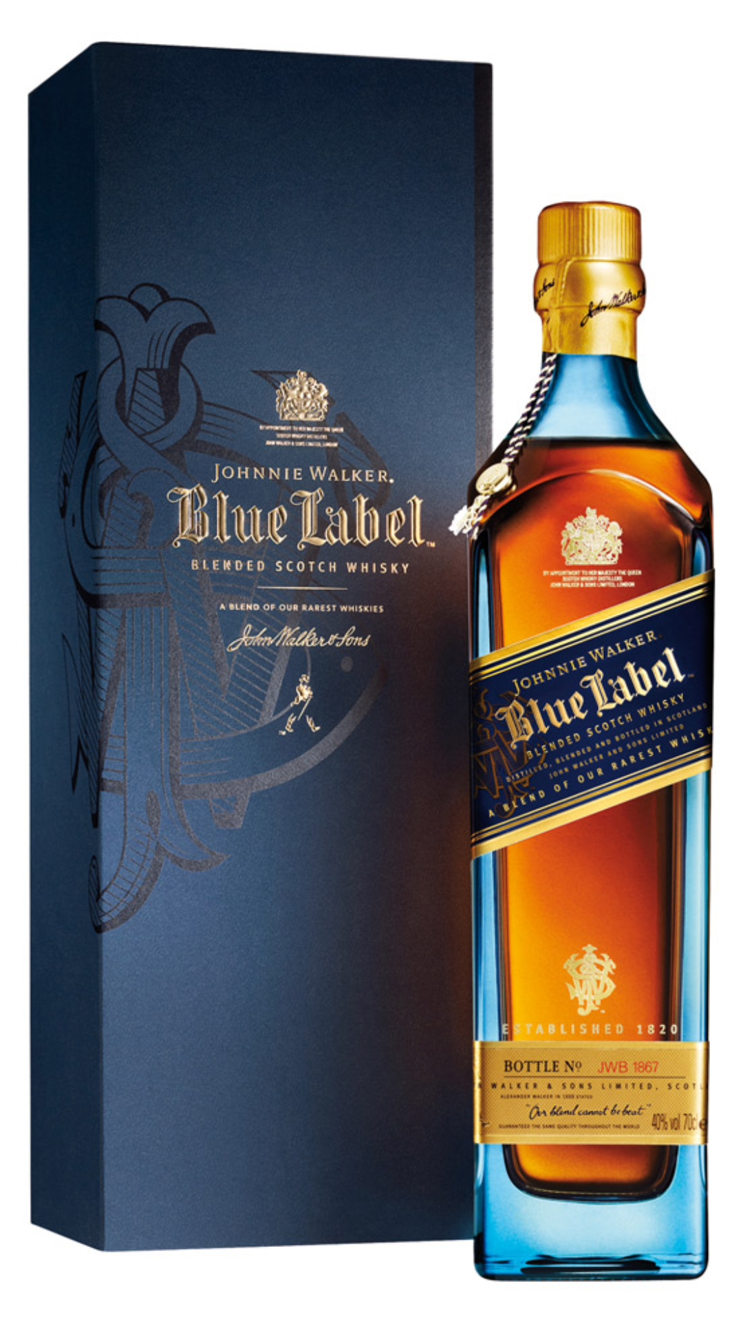 Johnnie Walker Blue Label 700ml, available for online sale in Australia