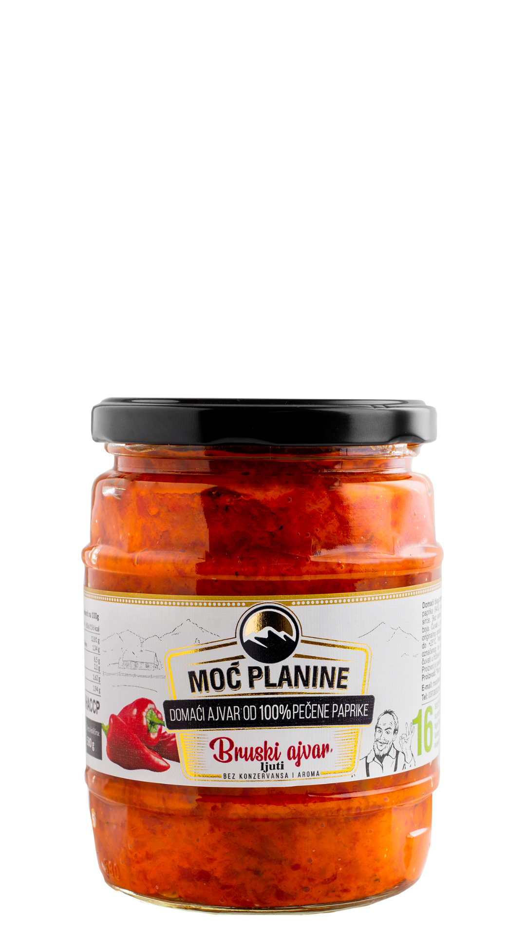 Moć Planine Hot Ajvar 550g