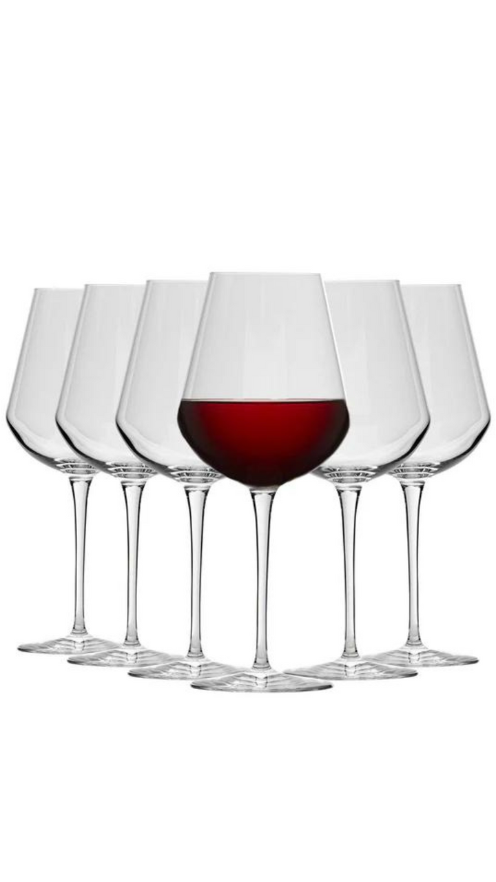 Inalto Uno Red Wine Glasses - Pack of Six (6) - 640ml - By Bormioli Rocco