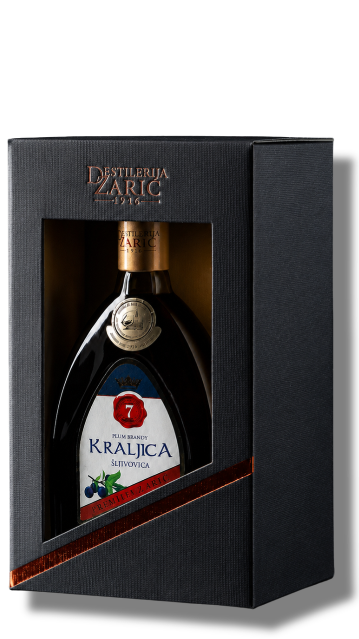 Zaric Rakija Gift Set - Plum Rakija + x2 Glasses