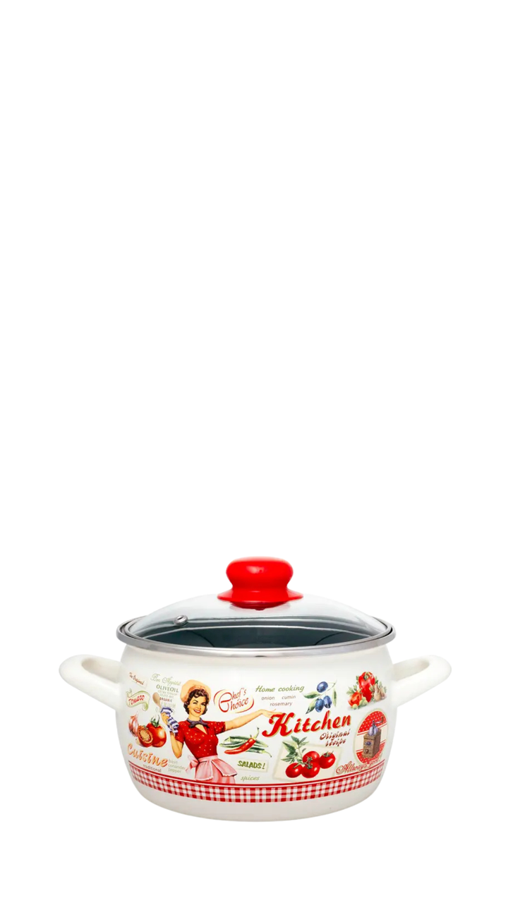 Metalac Prince Casserole Dish with Glass Lid – 2.4L, 3.8L & 4.2L