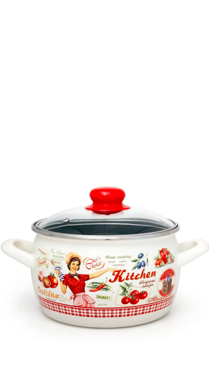 Metalac Prince Casserole Dish with Glass Lid – 2.4L, 3.8L & 4.2L