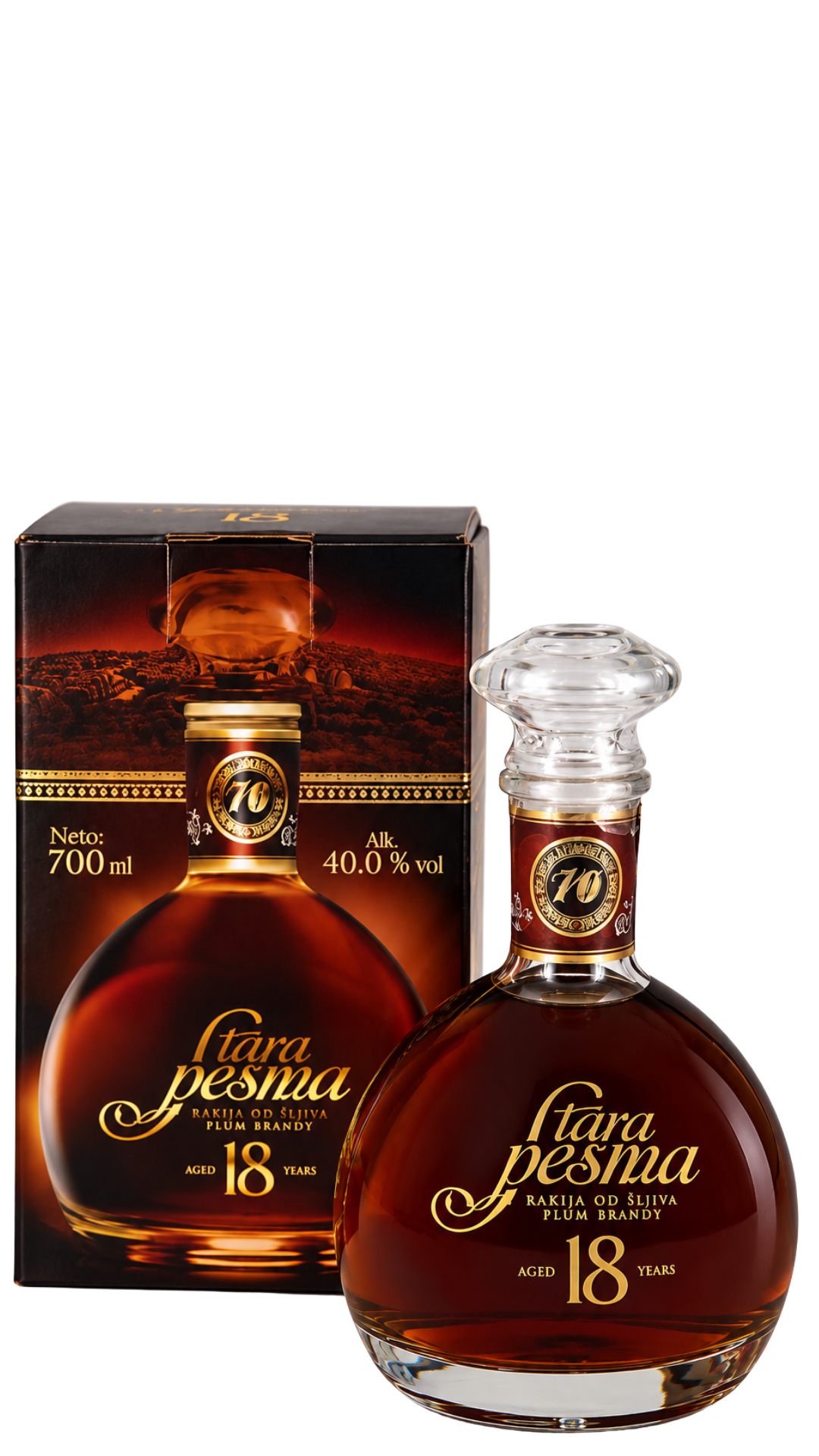 Stara Pesma 18 Year Old Plum Rakija 700ml