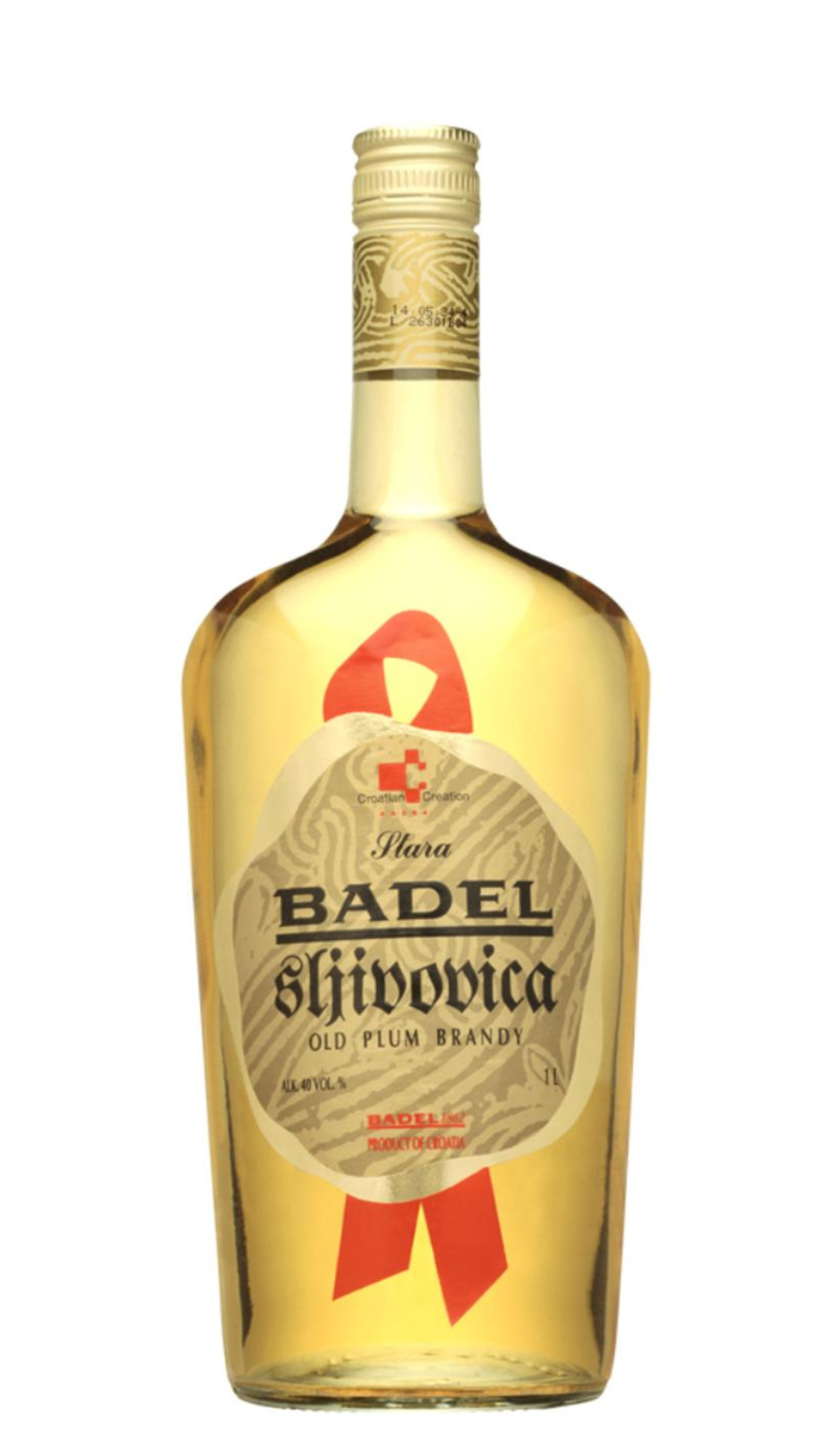 Badel Pum brandy white background