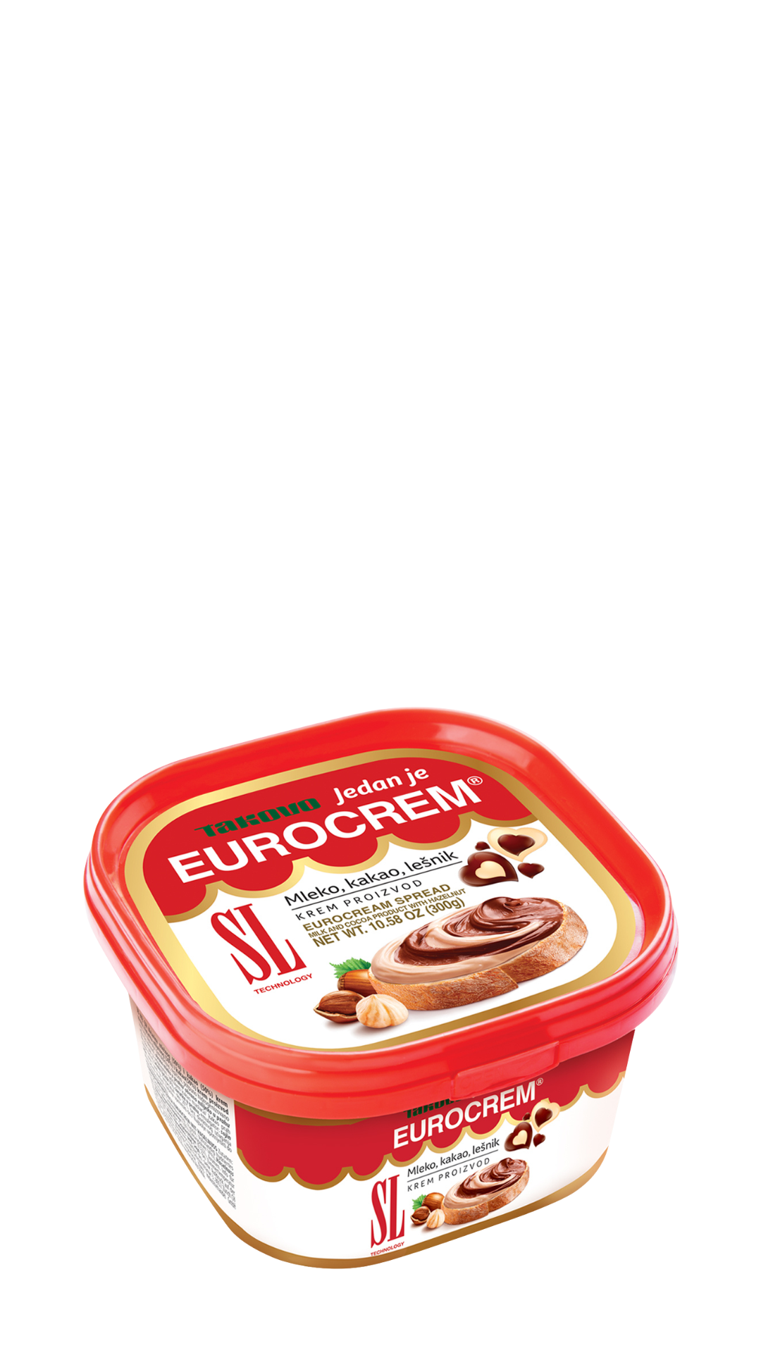 Takovo Eurocrem Hazelnut Milk & Cocoa Spread 300g