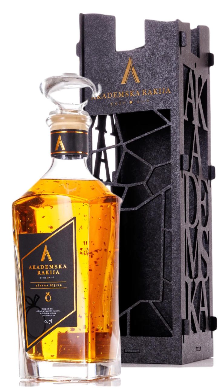 Akademska Plum Gold Flake Gift Box 700ml