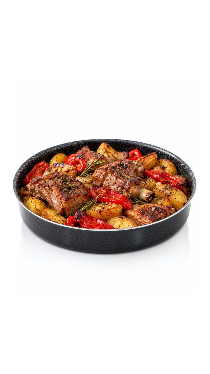 Metalac Round Cake Pan Granit Line 30cm