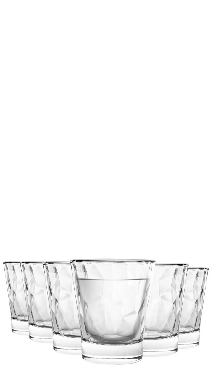 Diamond Shot Glasses 80ml - 6 Pack