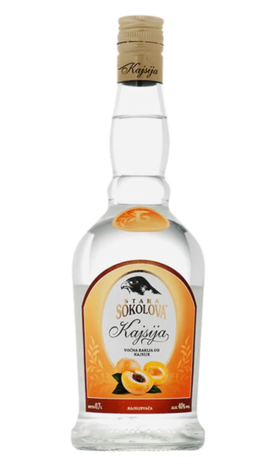 Bottle of apricot rakija