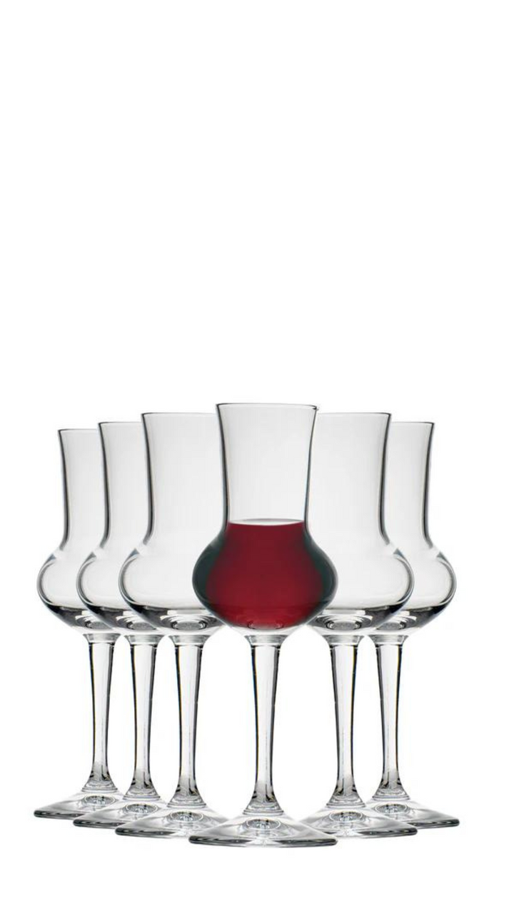 80ml Restaurant Grappa Glasses - (6 Pack )- By Bormioli Rocco